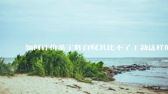 如何评价董宇辉自叹其比不了王勃这样的天才，自己也写不出苏轼的句子？