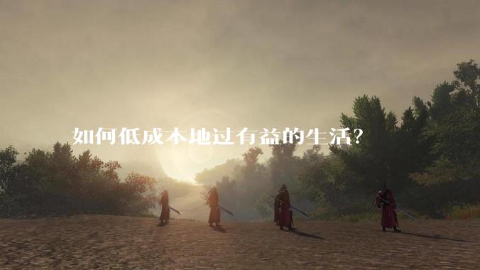 如何低成本地过有益的生活？